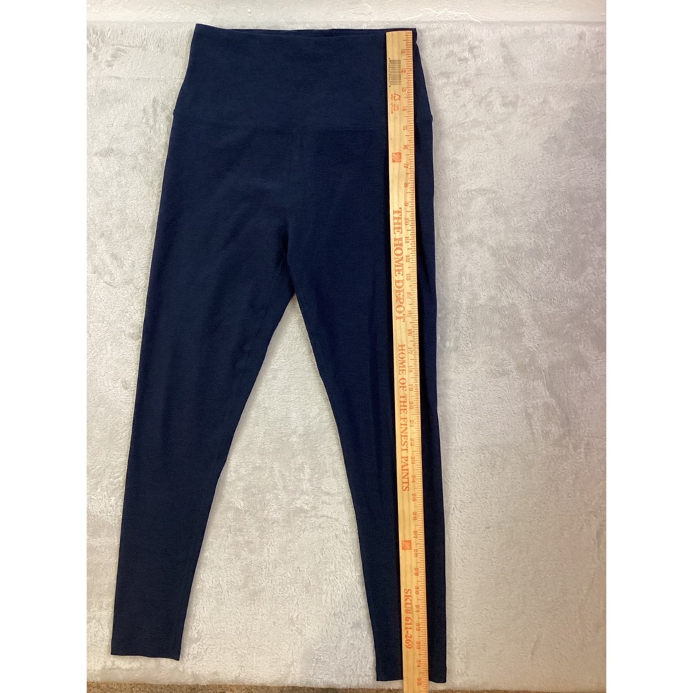 Beyond Yoga Spacedye High Waisted Leggings Women M Navy Blue Excellent Heathered - Picture 3 of 7